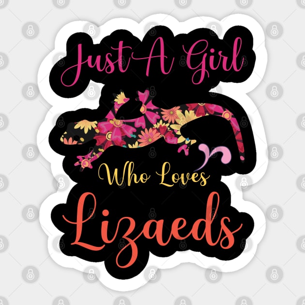 Just a Girl Who Loves Lizards Sticker by busines_night